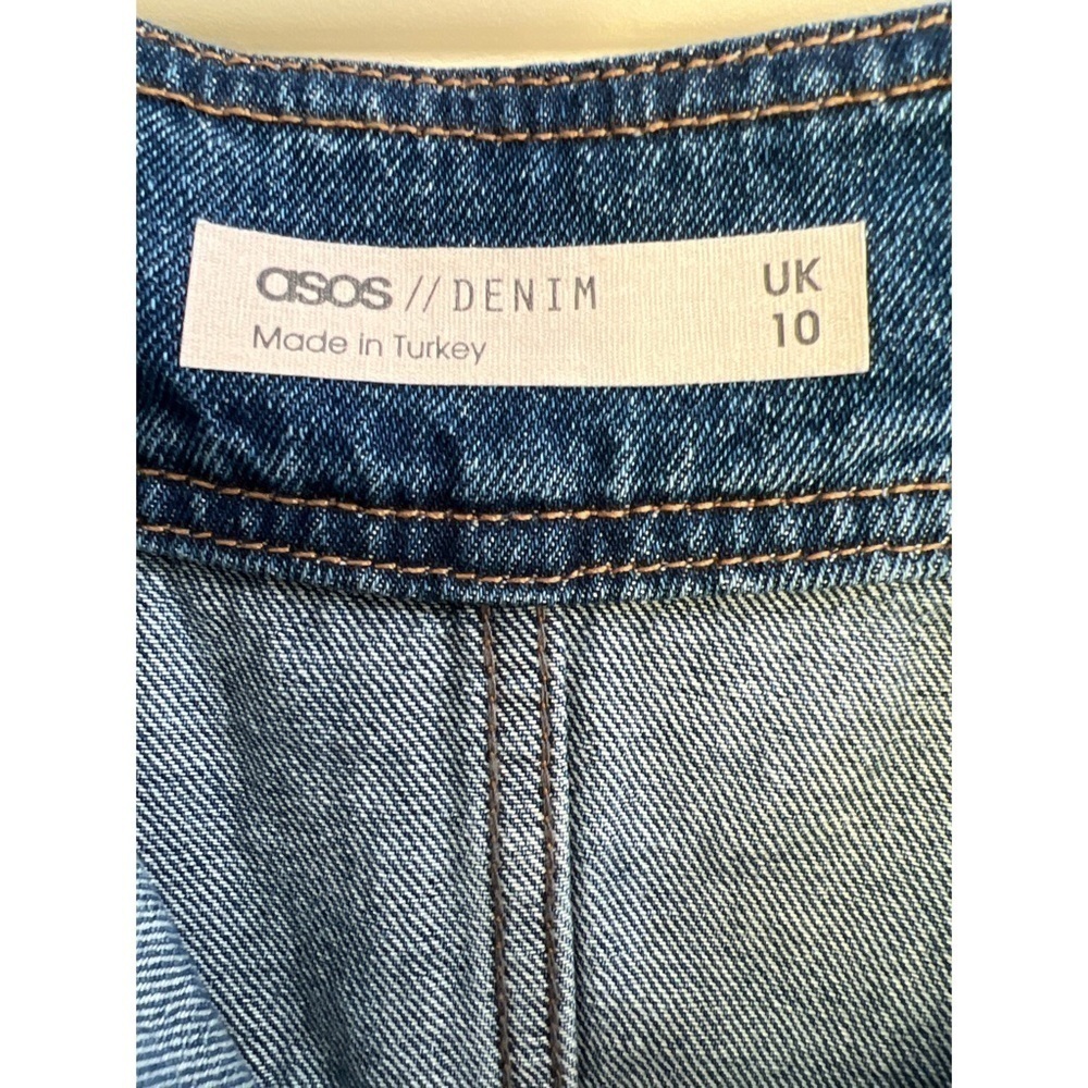 Asos DENIM BUTTON UP SKIRT - SIZE UK 10 = US 6 - Picture 3 of 3